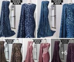 Sutera cripe  silk seragam open meter, ready stock