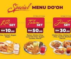 RM 9 | Restoran Western Bajet Do'Oh. Setiap rabu dan jumaat