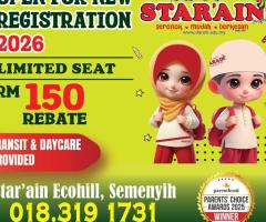 TADIKA STAR'AIN ENGLISH ISLAMIC | PENDAFTARAN 2026 TADIKA STAR’AIN KINI DIBUKA