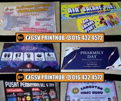 Perkhidmatan mencetak banner, bunting, backdrop di seluruh selangor