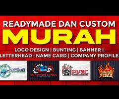 Rekaan logo custom yang unik dan versatile, sesuai untuk semua kegunaan printing dan digital