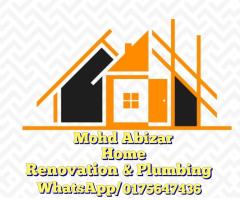 Kontraktor rumah, renovate rumah, plumbing dan lain lain