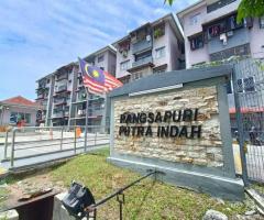 UNTUK DIJUAL  APARTMENT PUTRA INDAH, SERI KEMBANGAN  ⚡[walking distance to MRT Taman Equine]