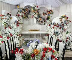 Barang persiapan untuk pelamin tunangan , aqiqah dan juga sanding