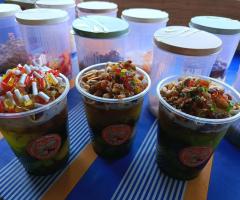 Laicikang pelangi, barli pandan tambah jelly dan boba