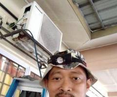 Menjual,membuka,memasang,membaiki / repair dan servis aircond