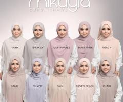 Material Korean Chiffon dia memang lembut gila & senang bentuk.