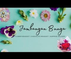 Saudagar Merchant Jambangan Bunga Bouquet bunga & cokelat