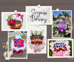 Surprise delivery bouquet bunga & cokelat sekitar sepang