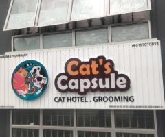 📍 Cat’s Capsule Bangi, No. 20-1-1, JALAN MEDAN PUSAT BANDAR 4A,SEKSYEN 9,