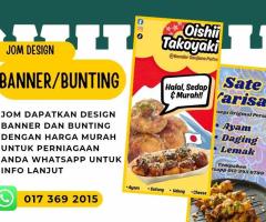 🌟 Menyediakan servis rekaan design untuk iklan